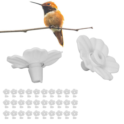 30 Sets Hummingbird Feeder Flowers Multicolor Unique Replaceable Hummingbird Bird Feeder Flower V1294-YM0523-3111220038713