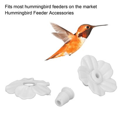 30 Sets Hummingbird Feeder Flowers Multicolor Unique Replaceable Hummingbird Bird Feeder Flower V1294-YM0523-3111220038713