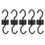 5Pcs Bird Feeder Hooks Black ABS Sturdy Easy Install Beautiful Ant Prevention Hooks for Garden V1294-YM0523-3111220038911