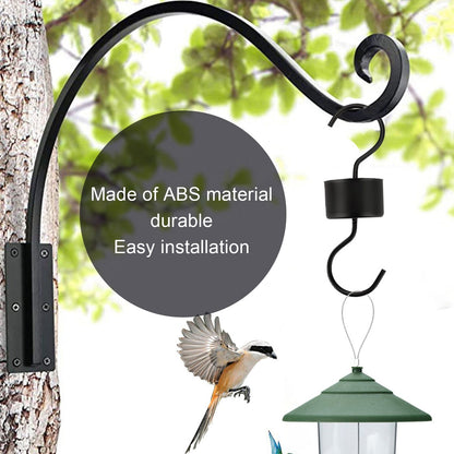 5Pcs Bird Feeder Hooks Black ABS Sturdy Easy Install Beautiful Ant Prevention Hooks for Garden V1294-YM0523-3111220038911