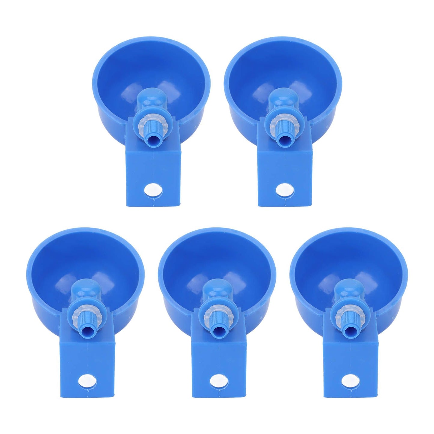 5Pcs Automatic Chicken Water Cups PP Plastic Poultry Waterer Kit for Pigeons G1/8 Male Thread V1294-YM0523-3111220039711
