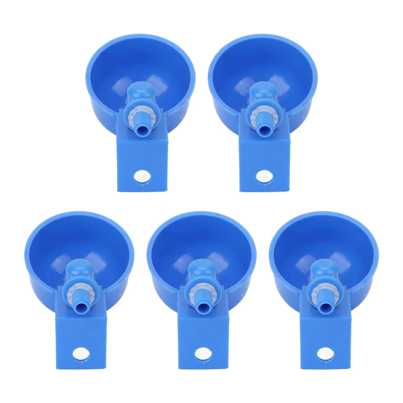 5Pcs Automatic Chicken Water Cups PP Plastic Poultry Waterer Kit for Pigeons G1/8 Male Thread V1294-YM0523-3111220039711