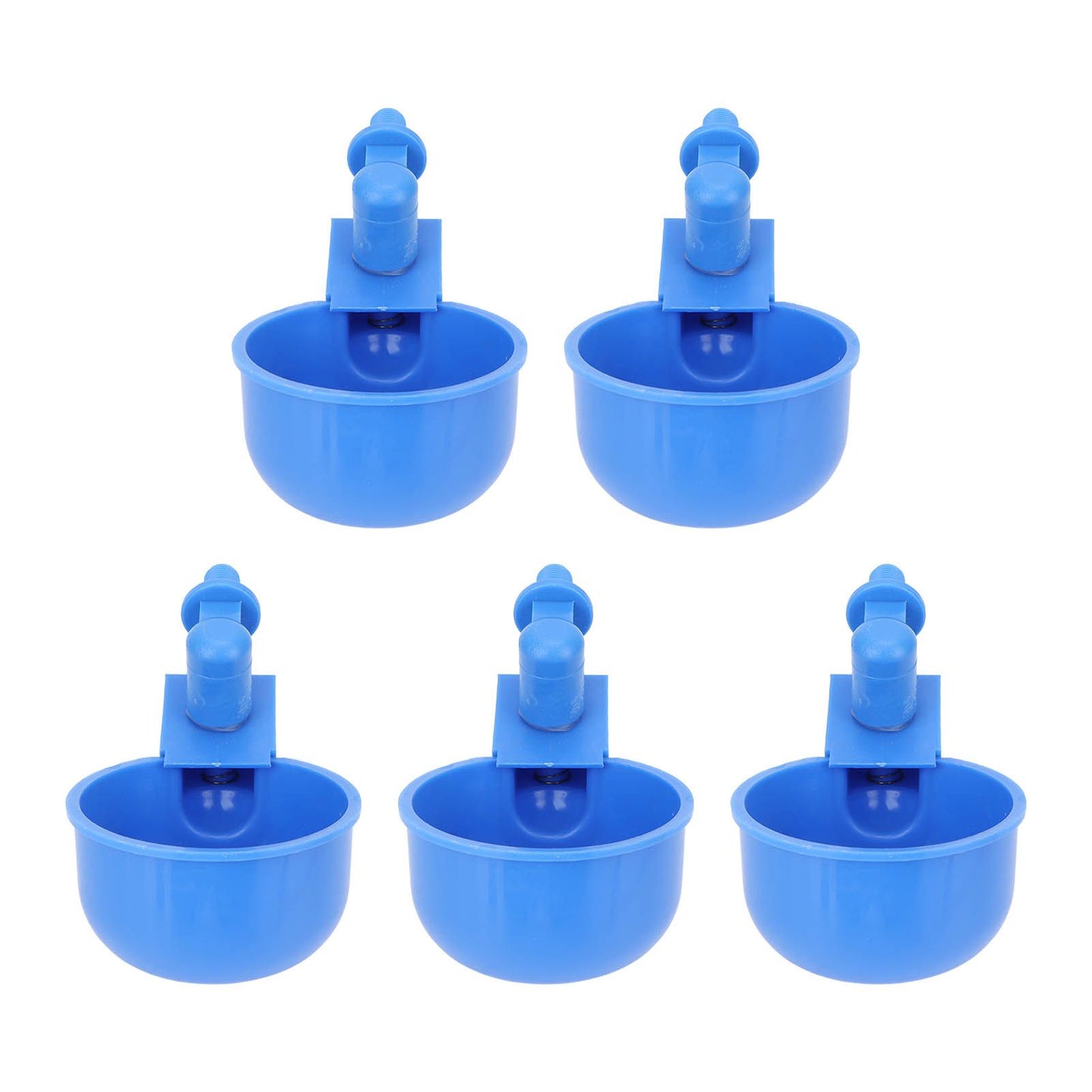 5Pcs Automatic Chicken Water Cups PP Plastic Poultry Waterer Kit for Pigeons G1/8 Male Thread V1294-YM0523-3111220039711