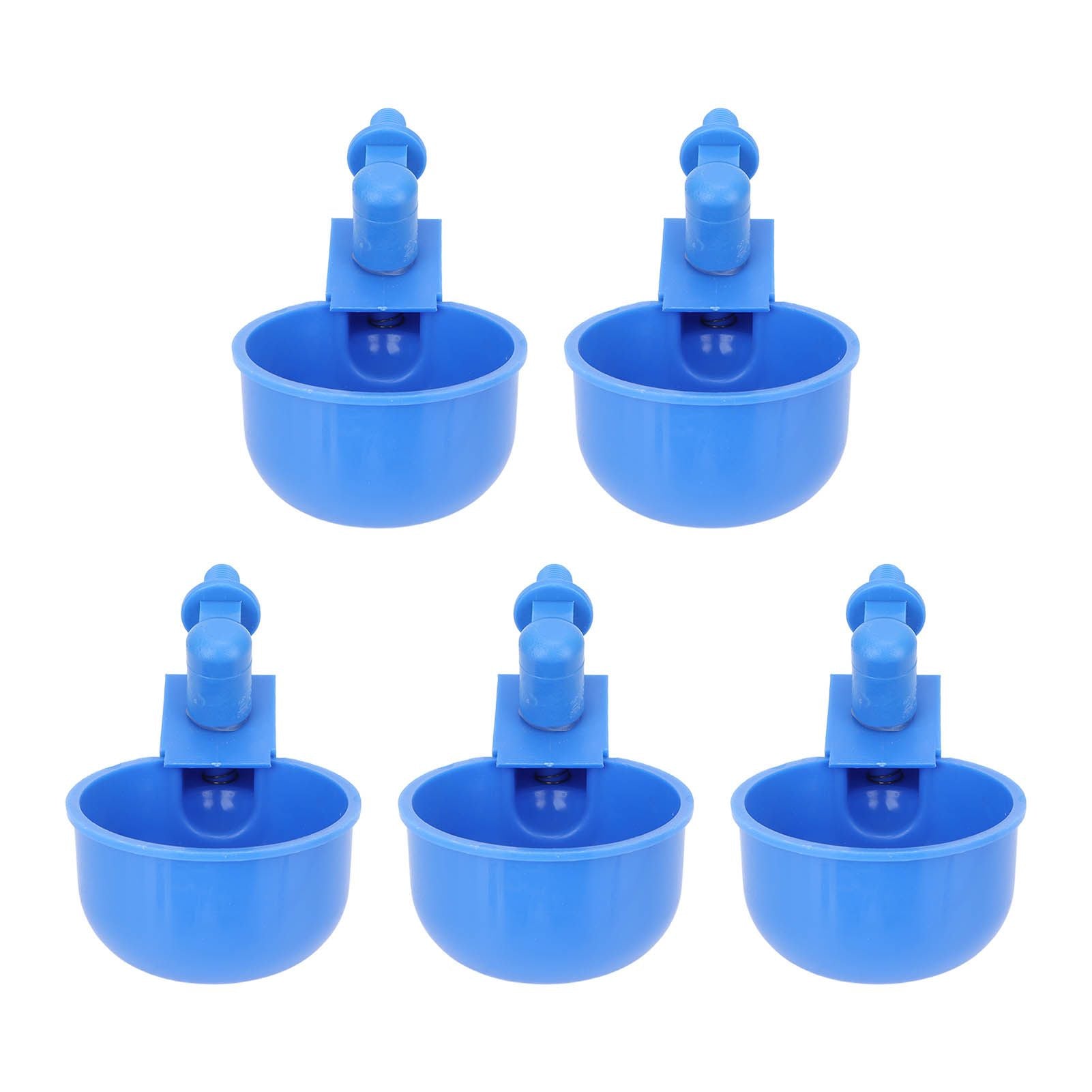 5Pcs Automatic Chicken Water Cups PP Plastic Poultry Waterer Kit for Pigeons G1/8 Male Thread V1294-YM0523-3111220039711