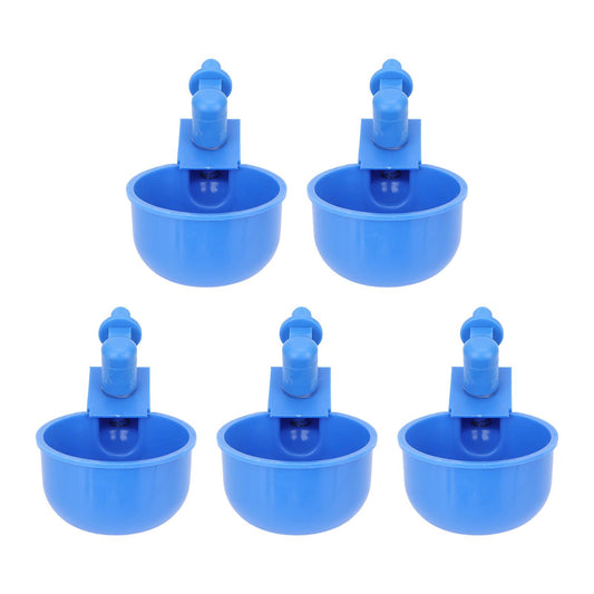 5Pcs Automatic Chicken Water Cups PP Plastic Poultry Waterer Kit for Pigeons G1/8 Male Thread V1294-YM0523-3111220039711