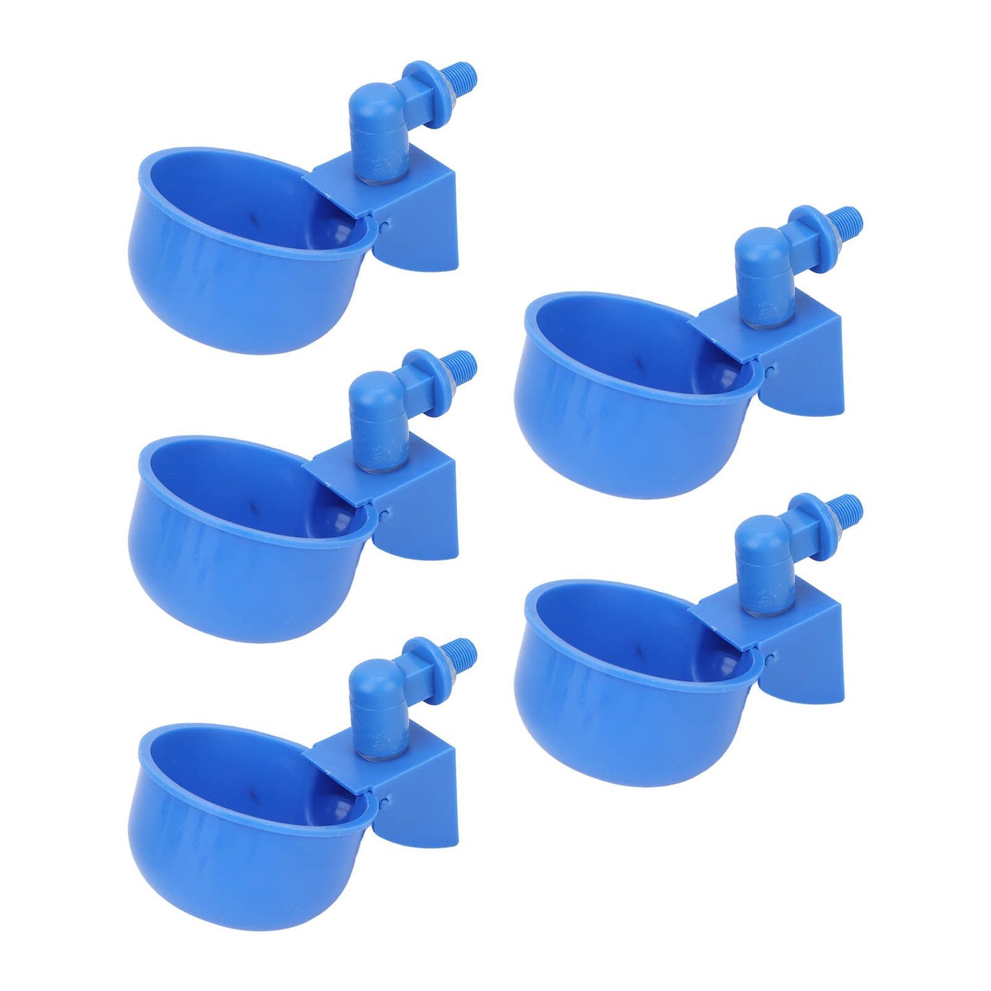 5Pcs Automatic Chicken Water Cups PP Plastic Poultry Waterer Kit for Pigeons G1/8 Male Thread V1294-YM0523-3111220039711