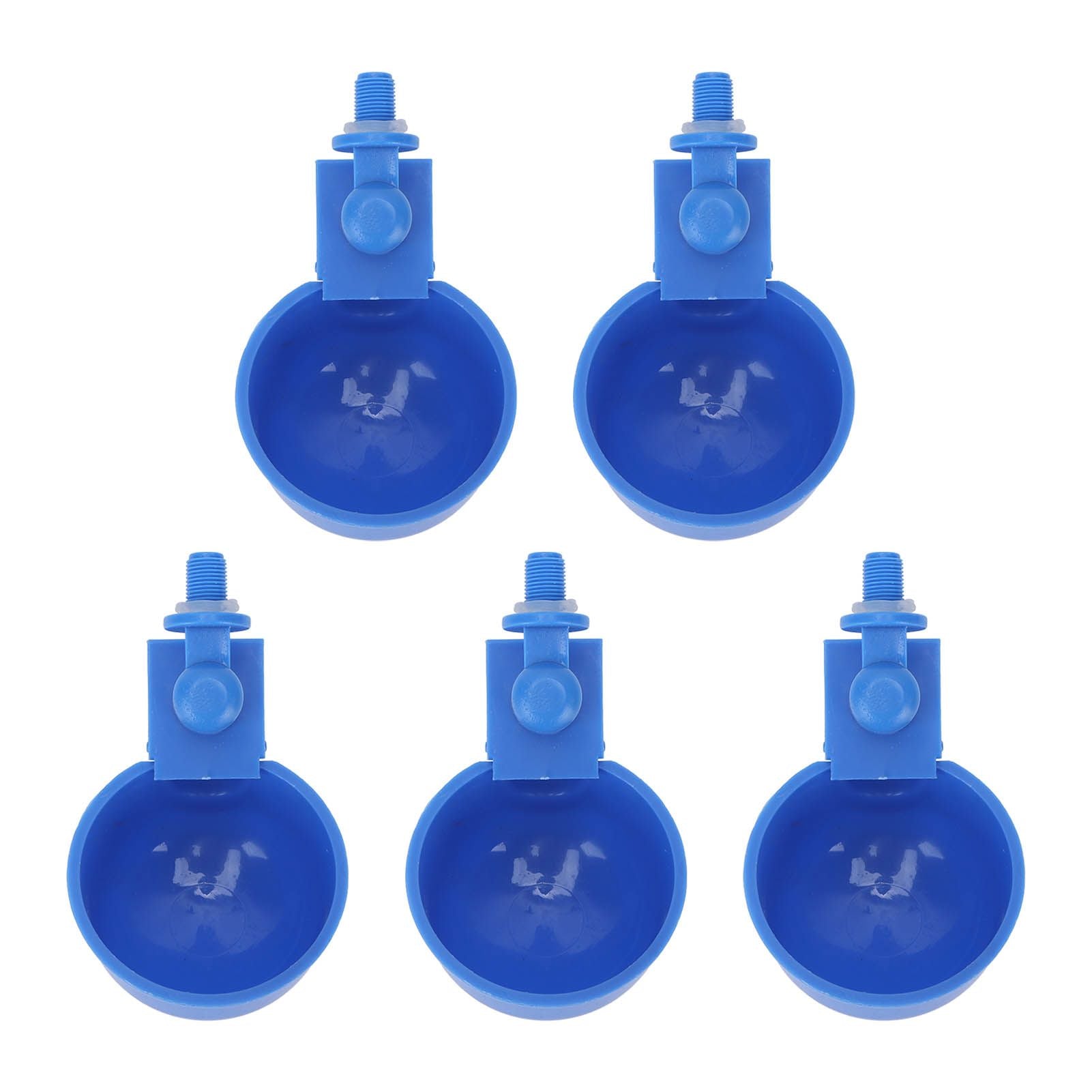 5Pcs Automatic Chicken Water Cups PP Plastic Poultry Waterer Kit for Pigeons G1/8 Male Thread V1294-YM0523-3111220039711