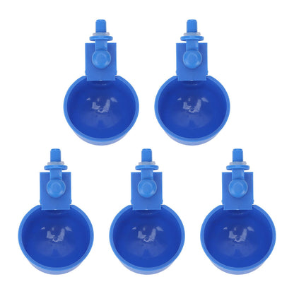 5Pcs Automatic Chicken Water Cups PP Plastic Poultry Waterer Kit for Pigeons G1/8 Male Thread V1294-YM0523-3111220039711