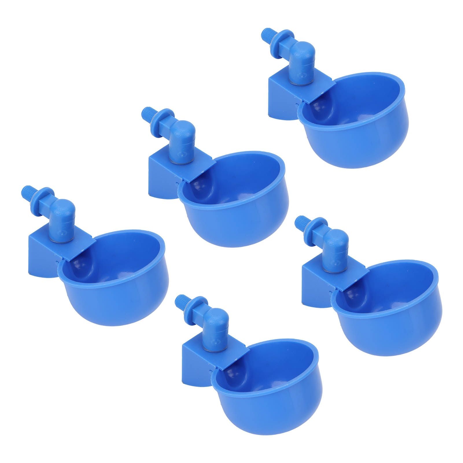 5Pcs Automatic Chicken Water Cups PP Plastic Poultry Waterer Kit for Pigeons G1/8 Male Thread V1294-YM0523-3111220039711
