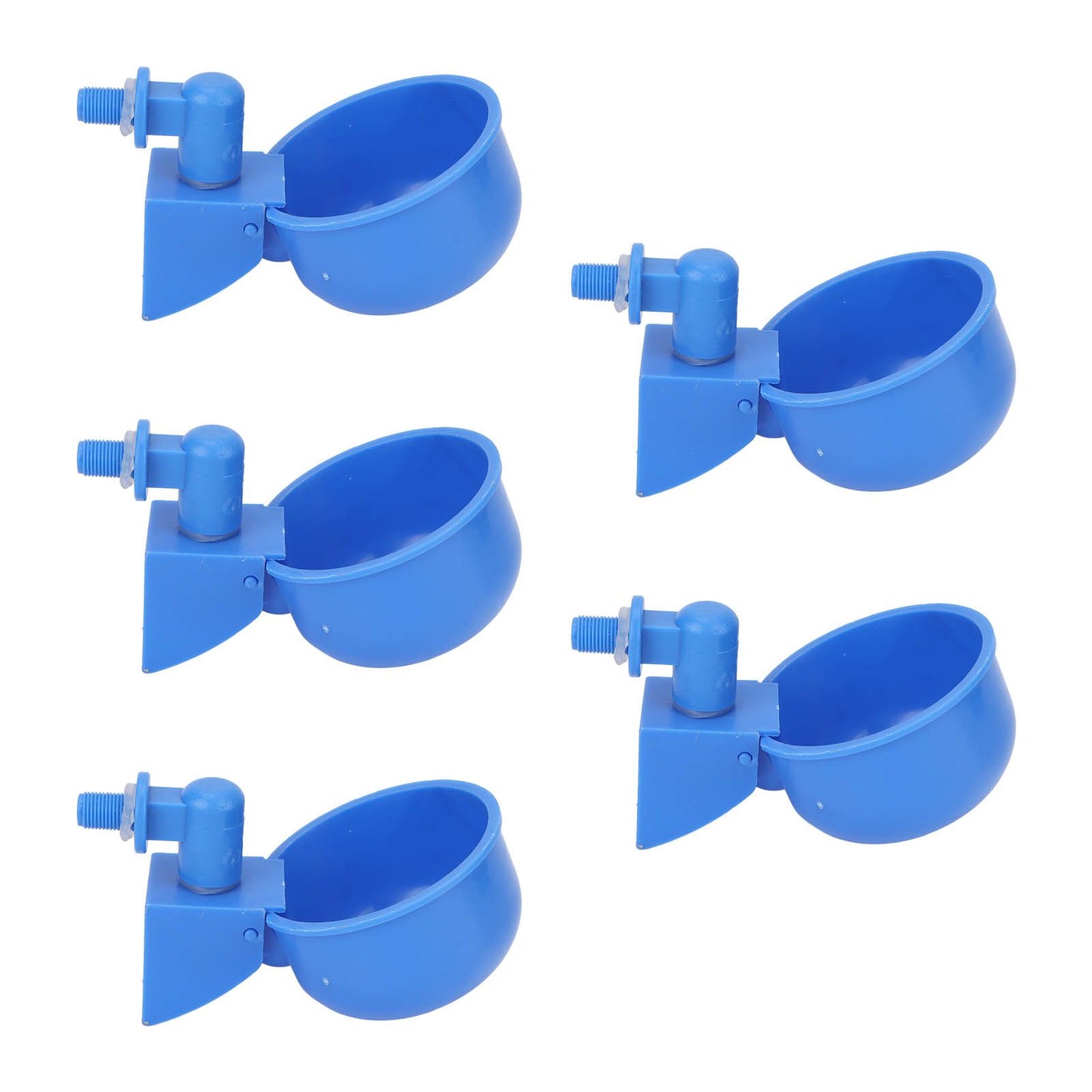 5Pcs Automatic Chicken Water Cups PP Plastic Poultry Waterer Kit for Pigeons G1/8 Male Thread V1294-YM0523-3111220039711