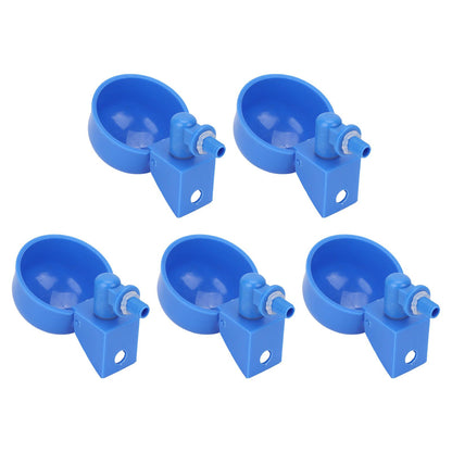 5Pcs Automatic Chicken Water Cups PP Plastic Poultry Waterer Kit for Pigeons G1/8 Male Thread V1294-YM0523-3111220039711