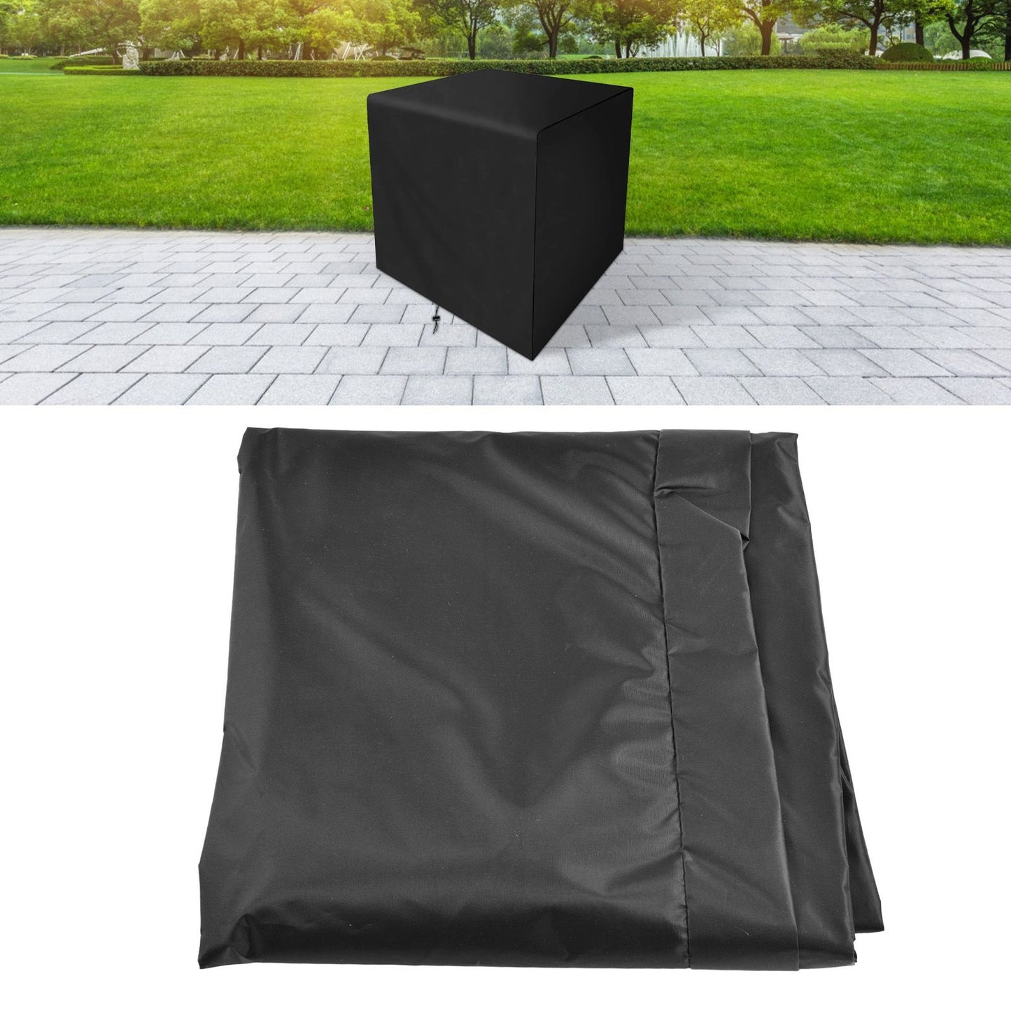 Dust Cover 150x100x60cm/59.1x39.4x23.6in Rectangle Waterproof Dust Proof Outdoor Table Cover V1294-YM0523-3111220040711