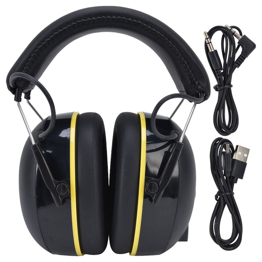 Hearing Protection Earmuffs 5V/1A Noise Canceling Multifunctional Ear Protection Earmuffs for Gardening Black V1294-YM0523-3111220043311