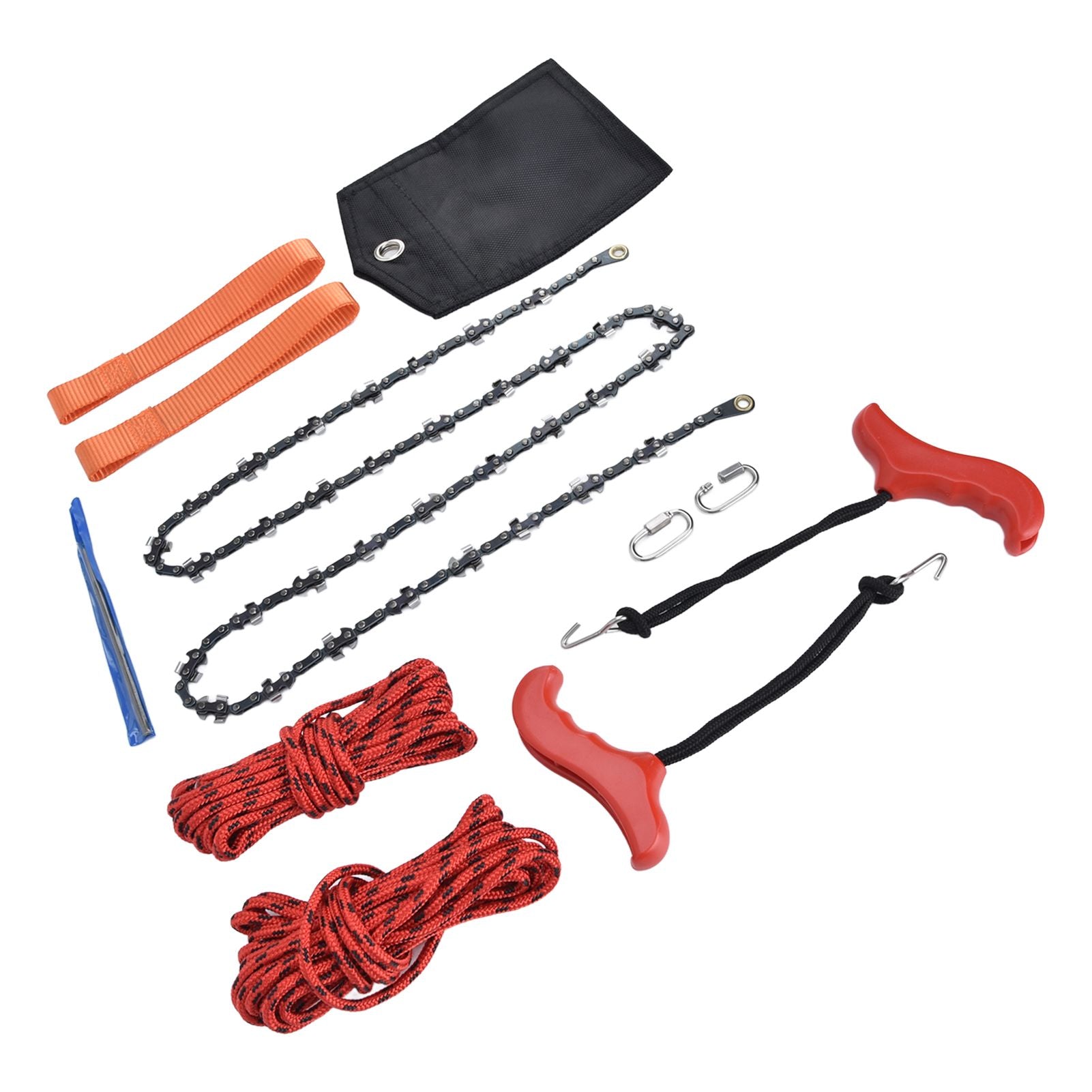 Hand Rope Chain Saw Efficient Both Sides Teeth Blades Folding Pocket Chainsaw for Tree Limb 53 Inch V1294-YM0523-3111220043511