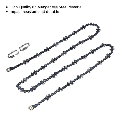Hand Rope Chain Saw Efficient Both Sides Teeth Blades Folding Pocket Chainsaw for Tree Limb 53 Inch V1294-YM0523-3111220043511
