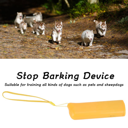 Ultrasonic Dog Trainer Device Portable Effective Dog Repeller for Barking Digging ChewingYellow V1294-YM0523-3111220044612