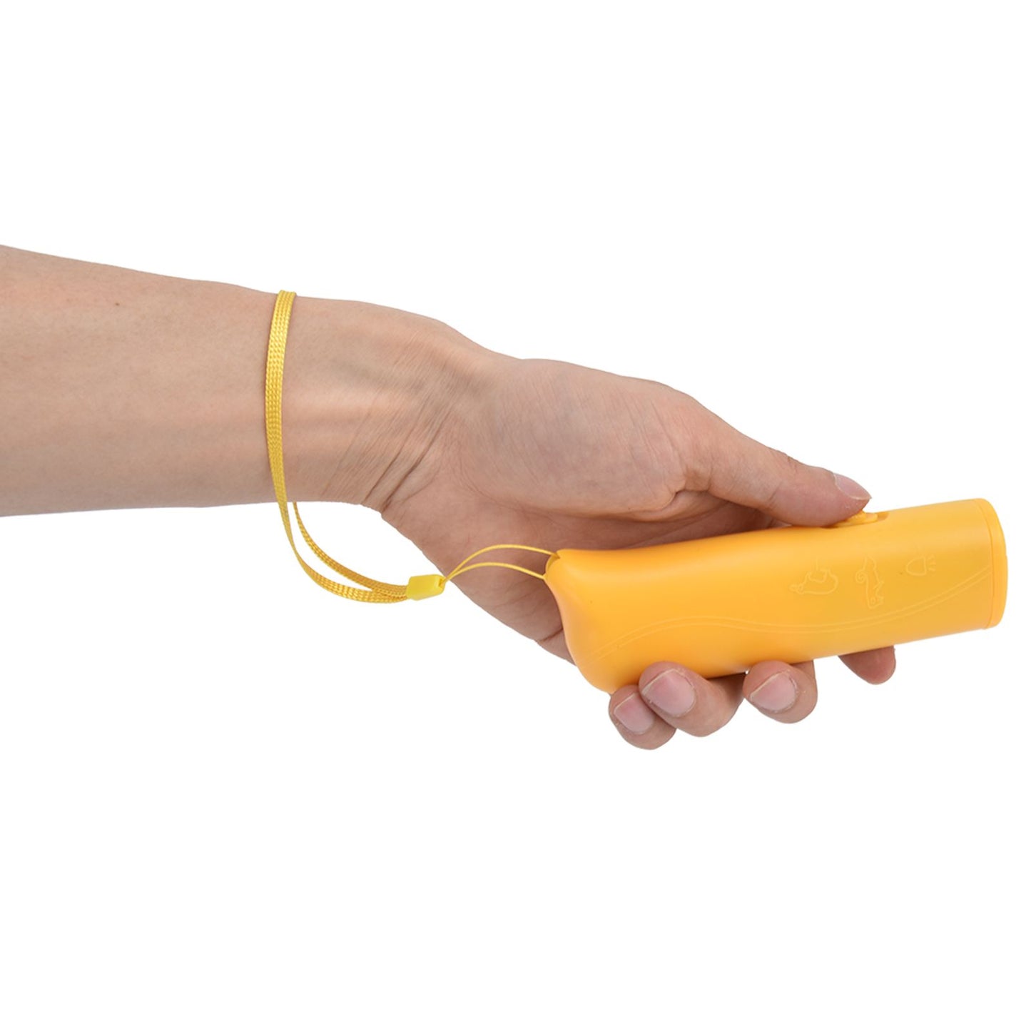 Ultrasonic Dog Trainer Device Portable Effective Dog Repeller for Barking Digging ChewingYellow V1294-YM0523-3111220044612