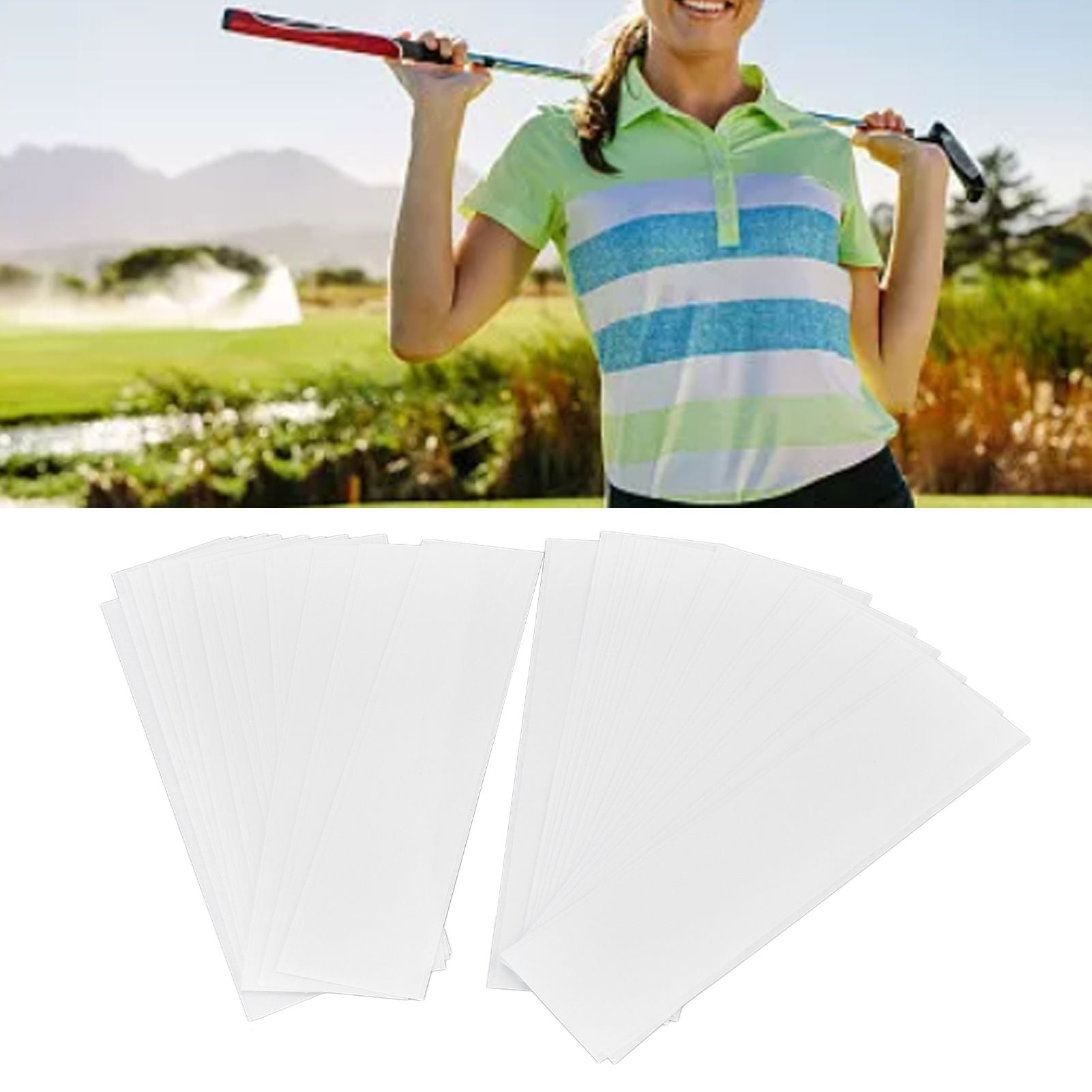 2 Pack Rubber Club Grip Double Sided Adhesive Tape Putter Accessories for Club Regripping V1294-YM0523-3111220045211