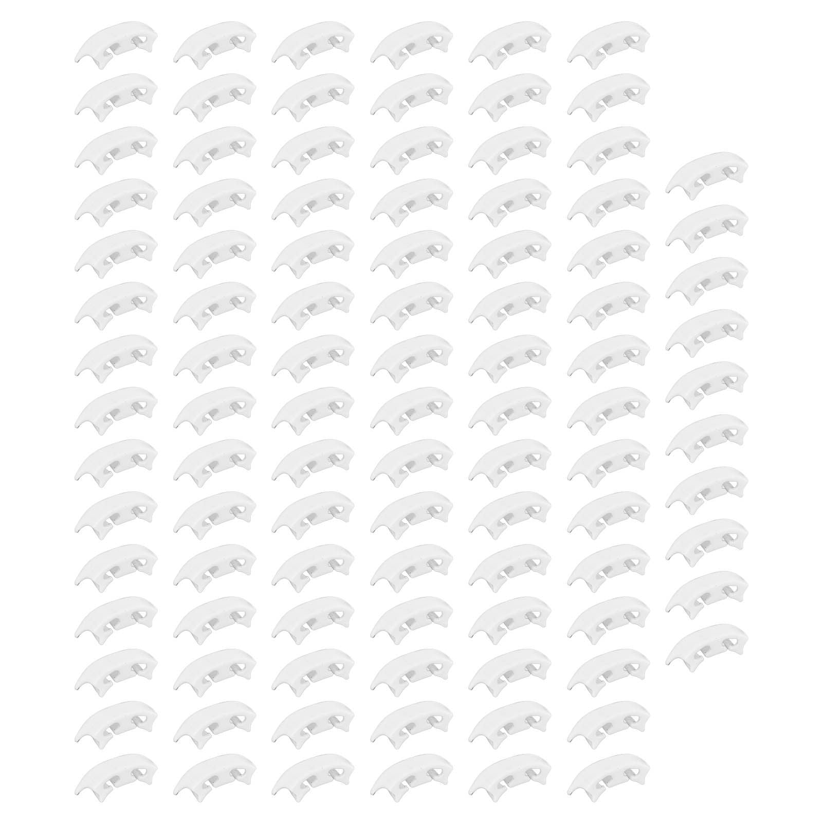 100Pcs Plant Support Clips Durable Plastic Grow Upright Vine Fixation Wide Application Tomato Clips for Grape V1294-YM0523-3111220045311