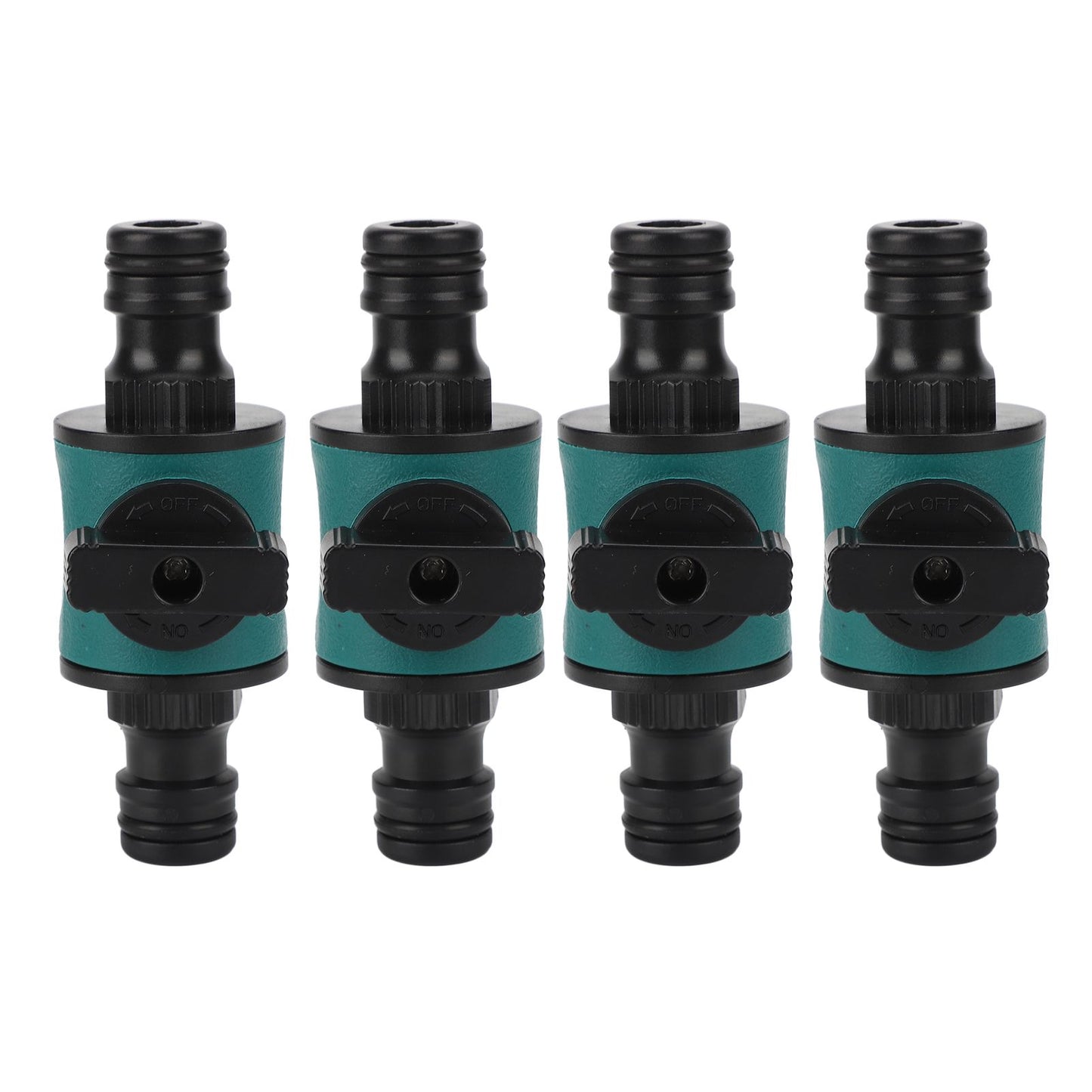 4pcs Hose Quick Connector Plastic Leakage Proof Dual Head Garden Hose Adapter for Irrigation System V1294-YM0523-3111220049411