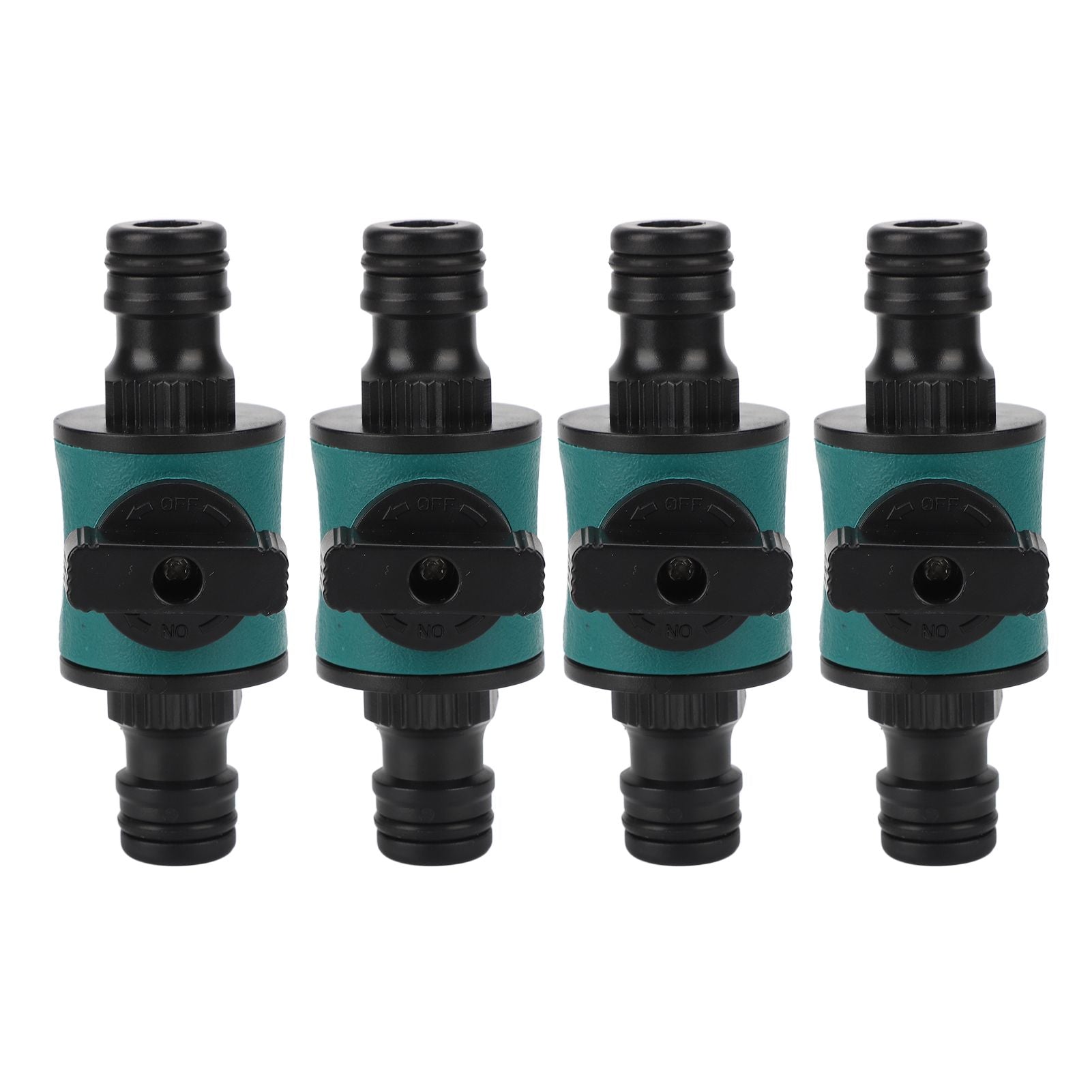 4pcs Hose Quick Connector Plastic Leakage Proof Dual Head Garden Hose Adapter for Irrigation System V1294-YM0523-3111220049411