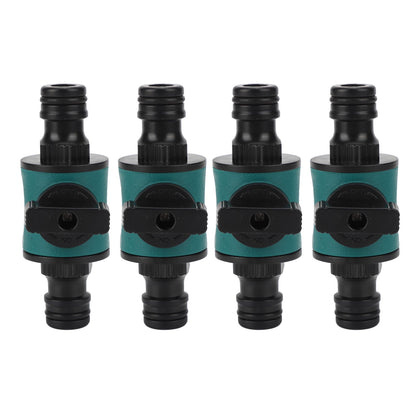 4pcs Hose Quick Connector Plastic Leakage Proof Dual Head Garden Hose Adapter for Irrigation System V1294-YM0523-3111220049411