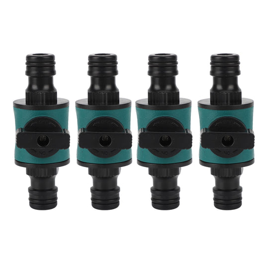 4pcs Hose Quick Connector Plastic Leakage Proof Dual Head Garden Hose Adapter for Irrigation System V1294-YM0523-3111220049411