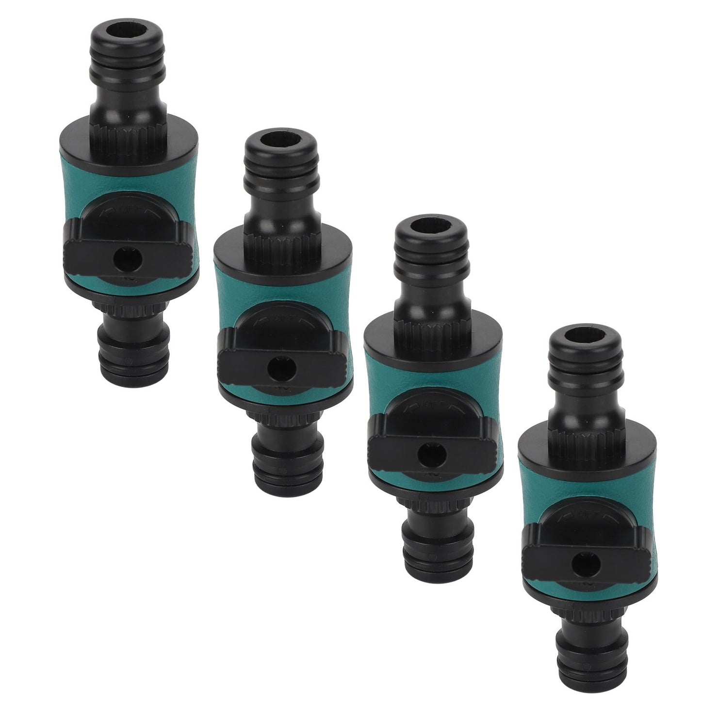 4pcs Hose Quick Connector Plastic Leakage Proof Dual Head Garden Hose Adapter for Irrigation System V1294-YM0523-3111220049411