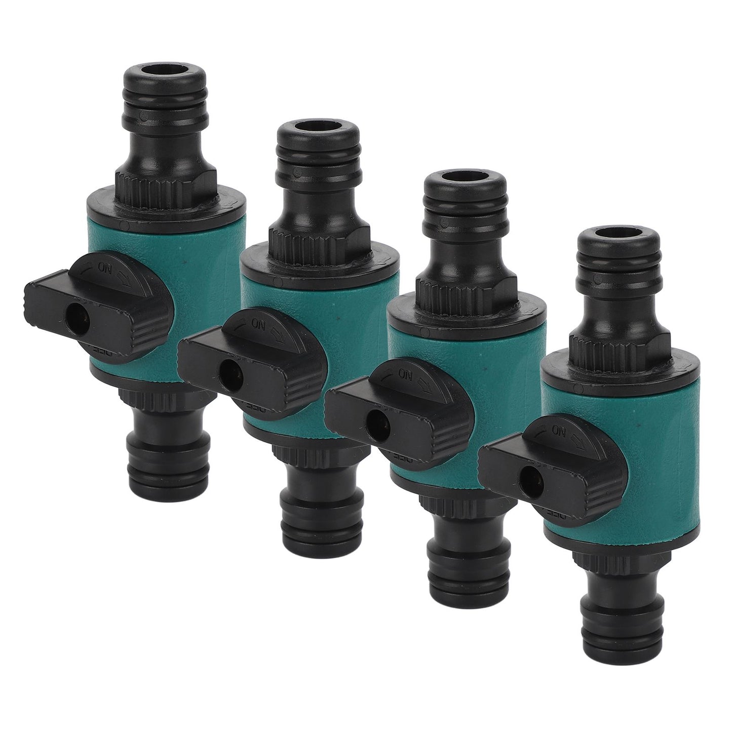 4pcs Hose Quick Connector Plastic Leakage Proof Dual Head Garden Hose Adapter for Irrigation System V1294-YM0523-3111220049411