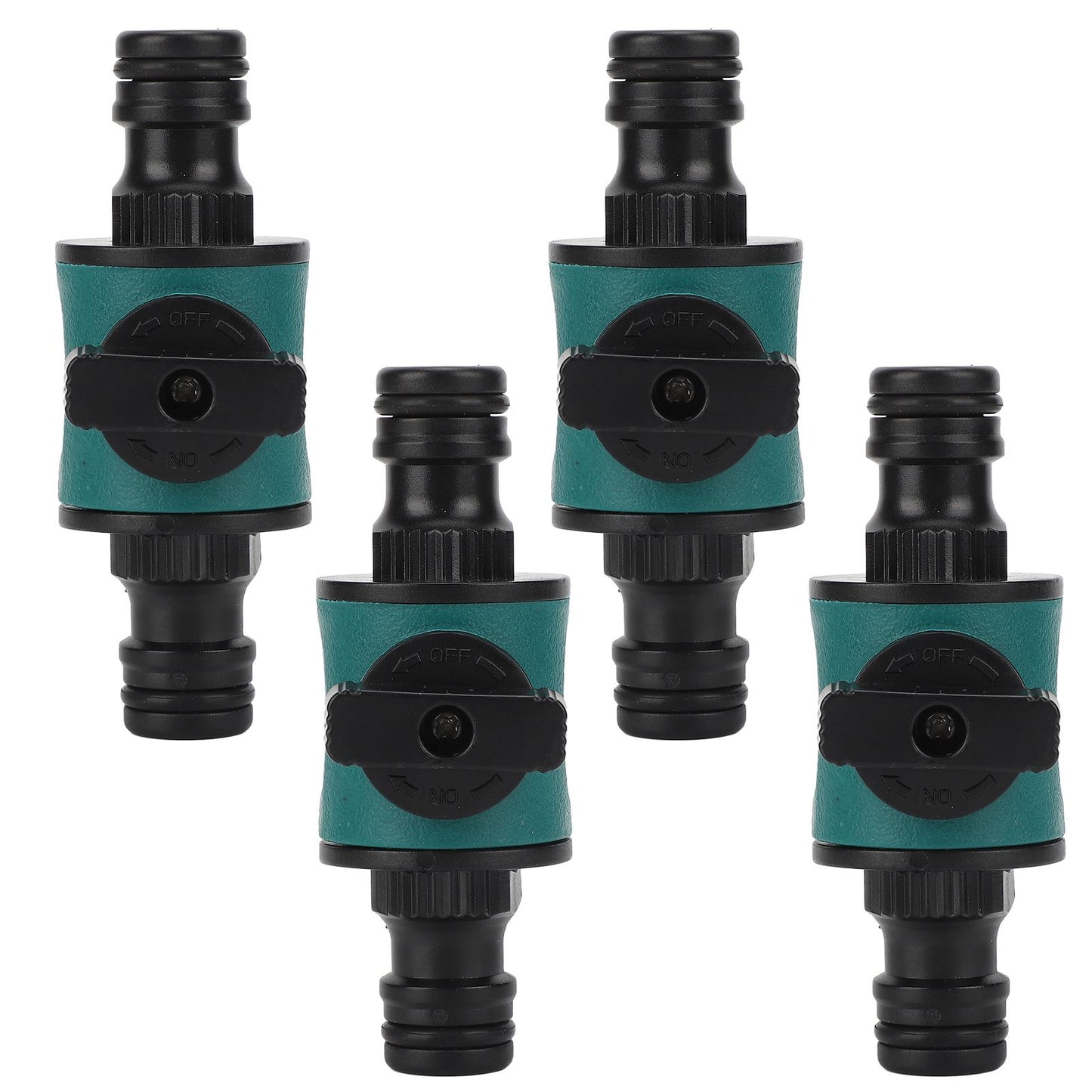 4pcs Hose Quick Connector Plastic Leakage Proof Dual Head Garden Hose Adapter for Irrigation System V1294-YM0523-3111220049411