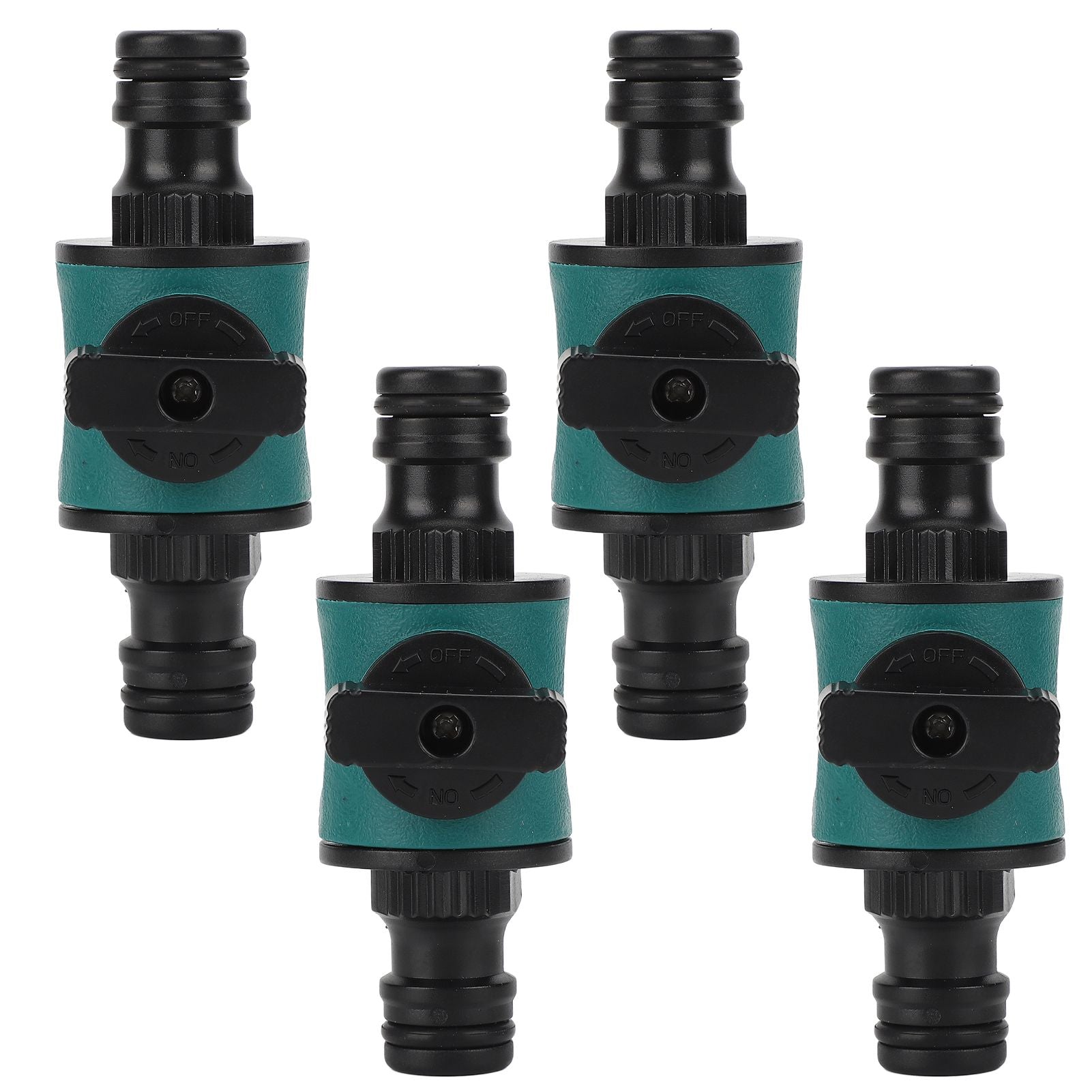 4pcs Hose Quick Connector Plastic Leakage Proof Dual Head Garden Hose Adapter for Irrigation System V1294-YM0523-3111220049411