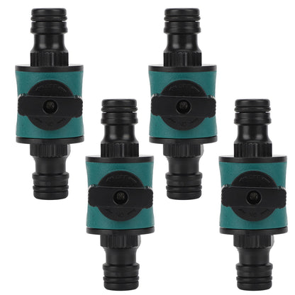 4pcs Hose Quick Connector Plastic Leakage Proof Dual Head Garden Hose Adapter for Irrigation System V1294-YM0523-3111220049411
