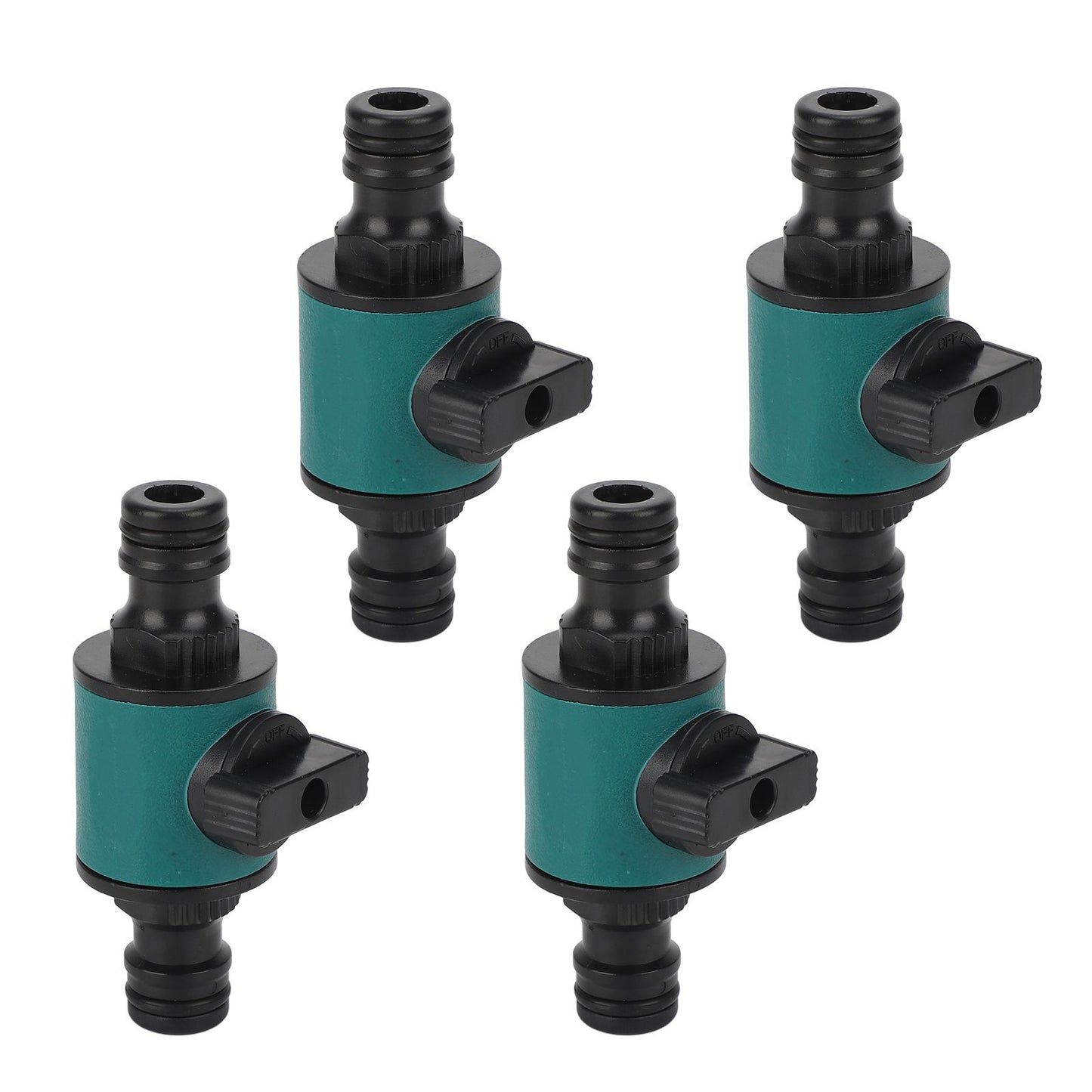 4pcs Hose Quick Connector Plastic Leakage Proof Dual Head Garden Hose Adapter for Irrigation System V1294-YM0523-3111220049411