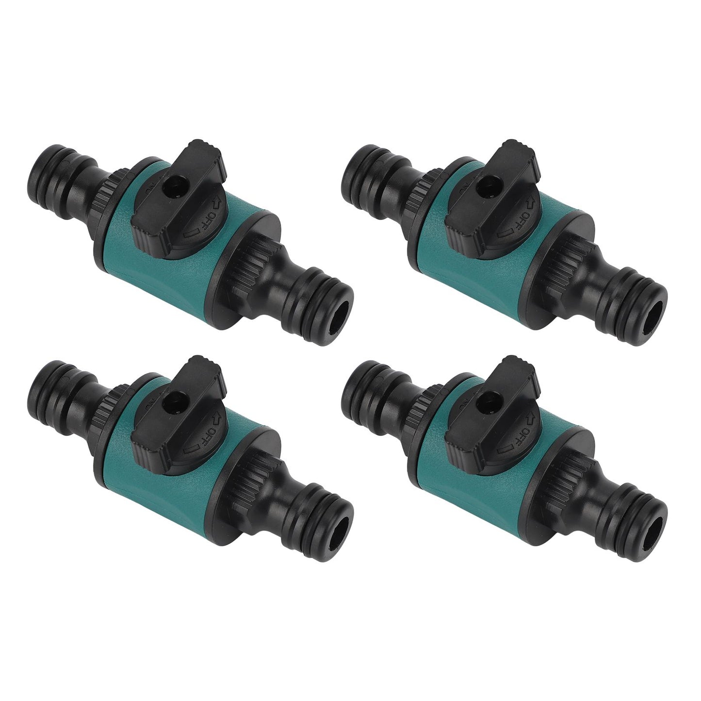 4pcs Hose Quick Connector Plastic Leakage Proof Dual Head Garden Hose Adapter for Irrigation System V1294-YM0523-3111220049411