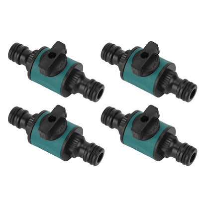 4pcs Hose Quick Connector Plastic Leakage Proof Dual Head Garden Hose Adapter for Irrigation System V1294-YM0523-3111220049411