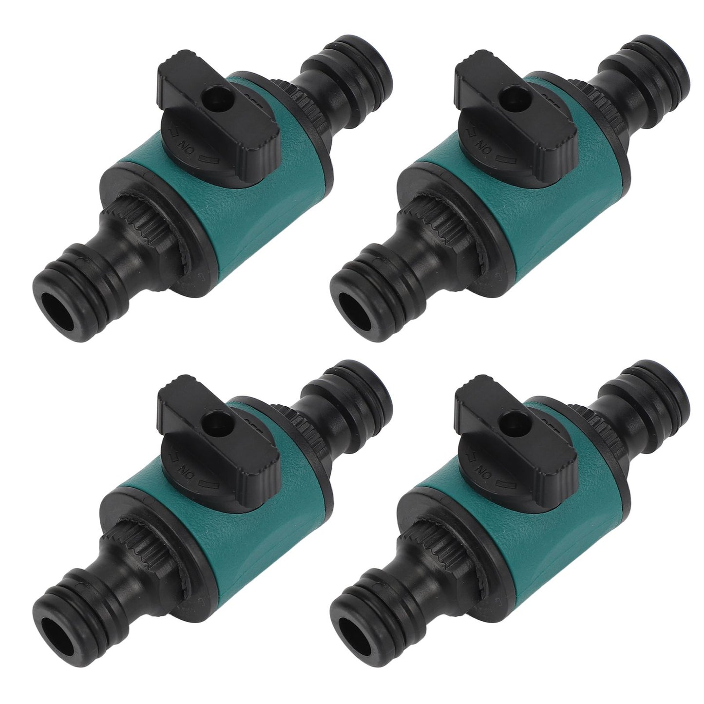 4pcs Hose Quick Connector Plastic Leakage Proof Dual Head Garden Hose Adapter for Irrigation System V1294-YM0523-3111220049411