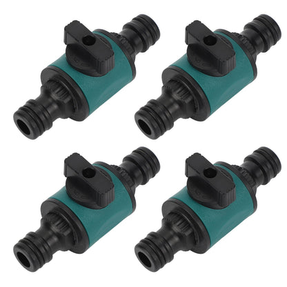 4pcs Hose Quick Connector Plastic Leakage Proof Dual Head Garden Hose Adapter for Irrigation System V1294-YM0523-3111220049411