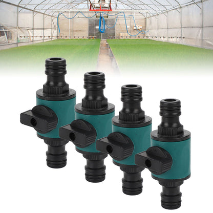 4pcs Hose Quick Connector Plastic Leakage Proof Dual Head Garden Hose Adapter for Irrigation System V1294-YM0523-3111220049411