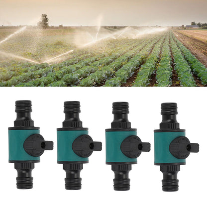 4pcs Hose Quick Connector Plastic Leakage Proof Dual Head Garden Hose Adapter for Irrigation System V1294-YM0523-3111220049411