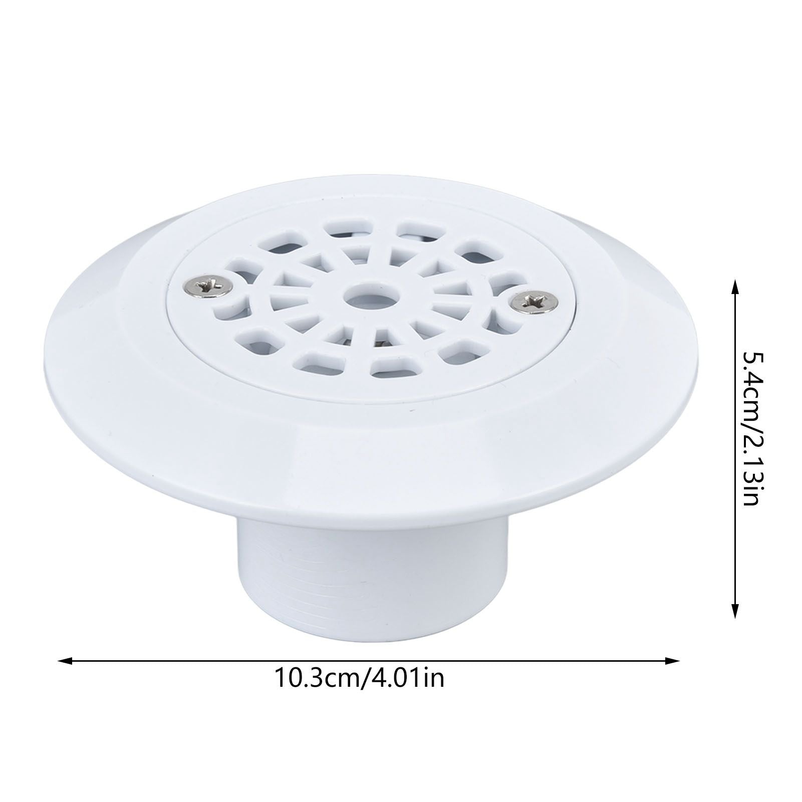Plastic Pool Water Outlet White Floor Drain Water Inlet Draining Accessory for Swimming Pools Hot Springs Spas V1294-YM0523-3111220051811