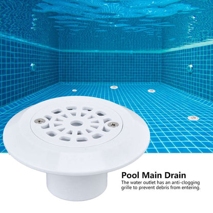 Plastic Pool Water Outlet White Floor Drain Water Inlet Draining Accessory for Swimming Pools Hot Springs Spas V1294-YM0523-3111220051811