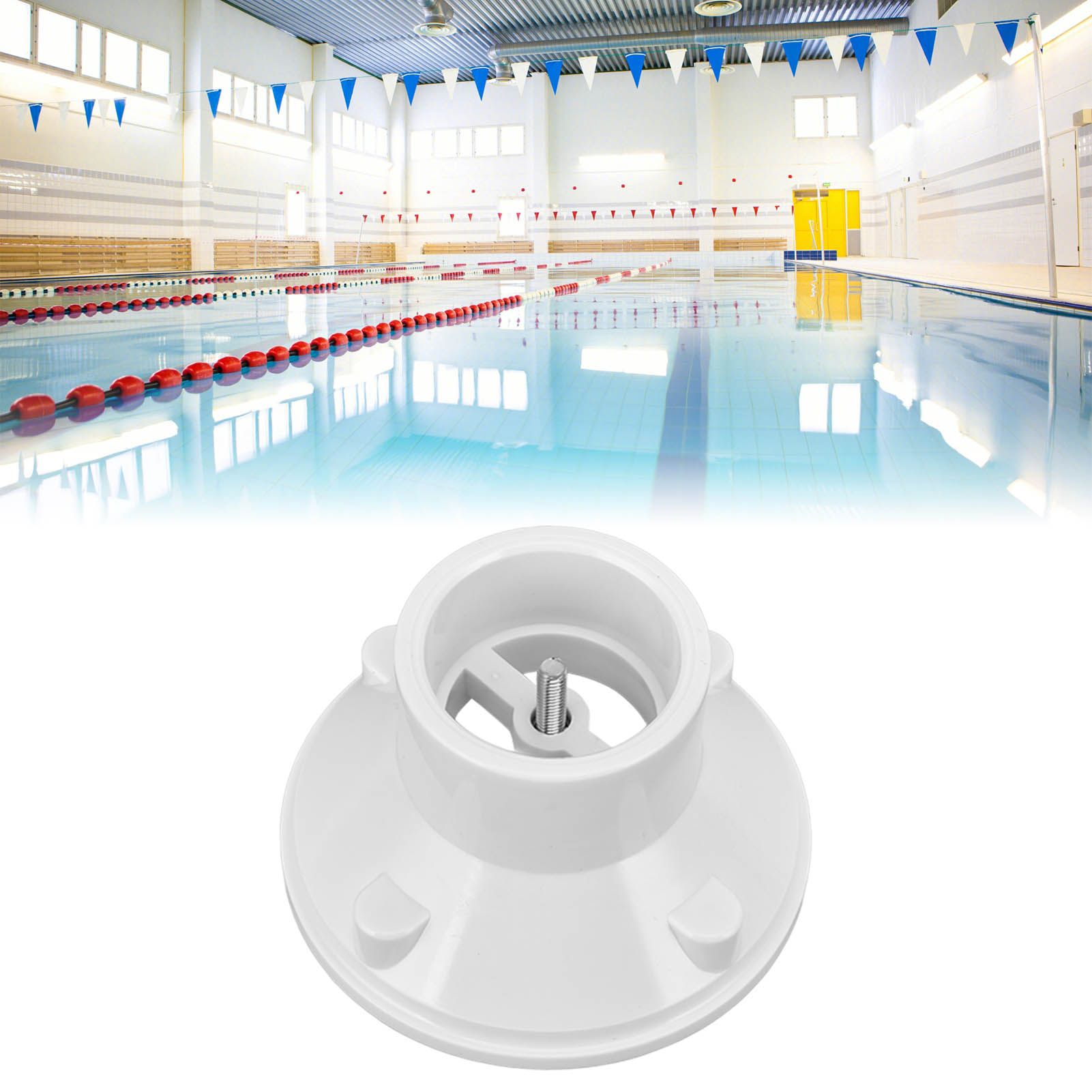 Swimming Pool Drain Outlet Built in Screw Adjustment Easy Replaceable White ABS Material Water Inlet Outlet V1294-YM0523-3111220051911