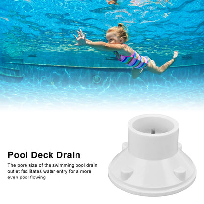 Swimming Pool Drain Outlet Built in Screw Adjustment Easy Replaceable White ABS Material Water Inlet Outlet V1294-YM0523-3111220051911