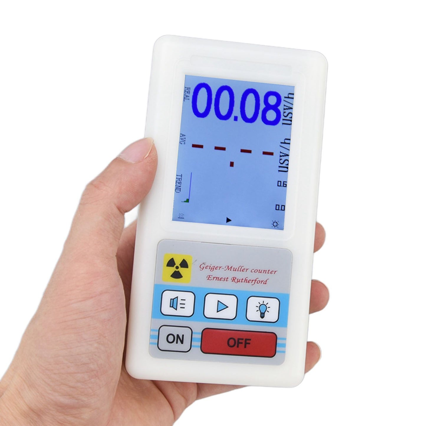 BR-6 Geiger Counter Easy Reading Multifunctional Radioactive Detector for Nuclear Radiation Electromagnetic V1294-YM0523-3111220056011