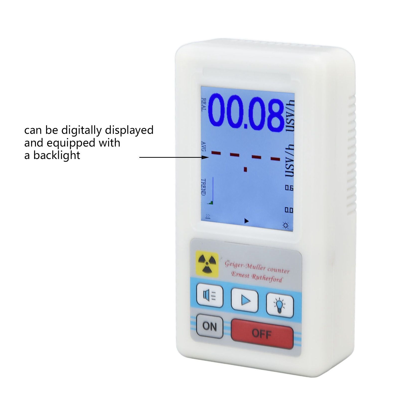 BR-6 Geiger Counter Easy Reading Multifunctional Radioactive Detector for Nuclear Radiation Electromagnetic V1294-YM0523-3111220056011