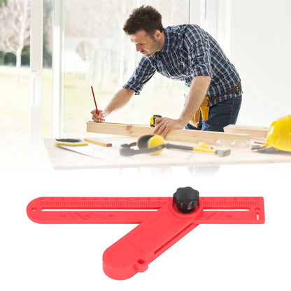Plastic Angle Measuring Ruler Adjustable DIY Angle Finder Protractor for Woodworking and Home Improvement V1294-YM0523-3111220056911