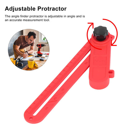 Plastic Angle Measuring Ruler Adjustable DIY Angle Finder Protractor for Woodworking and Home Improvement V1294-YM0523-3111220056911