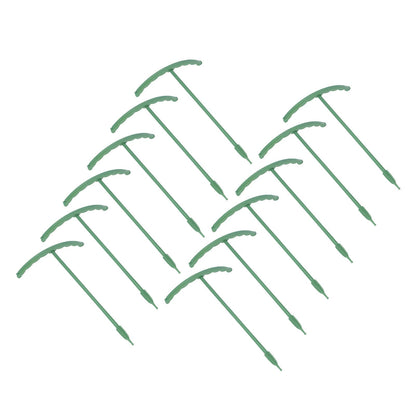 12 Sets Plant Support Stakes with Half Round Support Ring Plastic Garden Tool for Flower Pot Vegetable V1294-YM0523-3111220057311