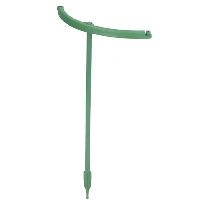 12 Sets Plant Support Stakes with Half Round Support Ring Plastic Garden Tool for Flower Pot Vegetable V1294-YM0523-3111220057311