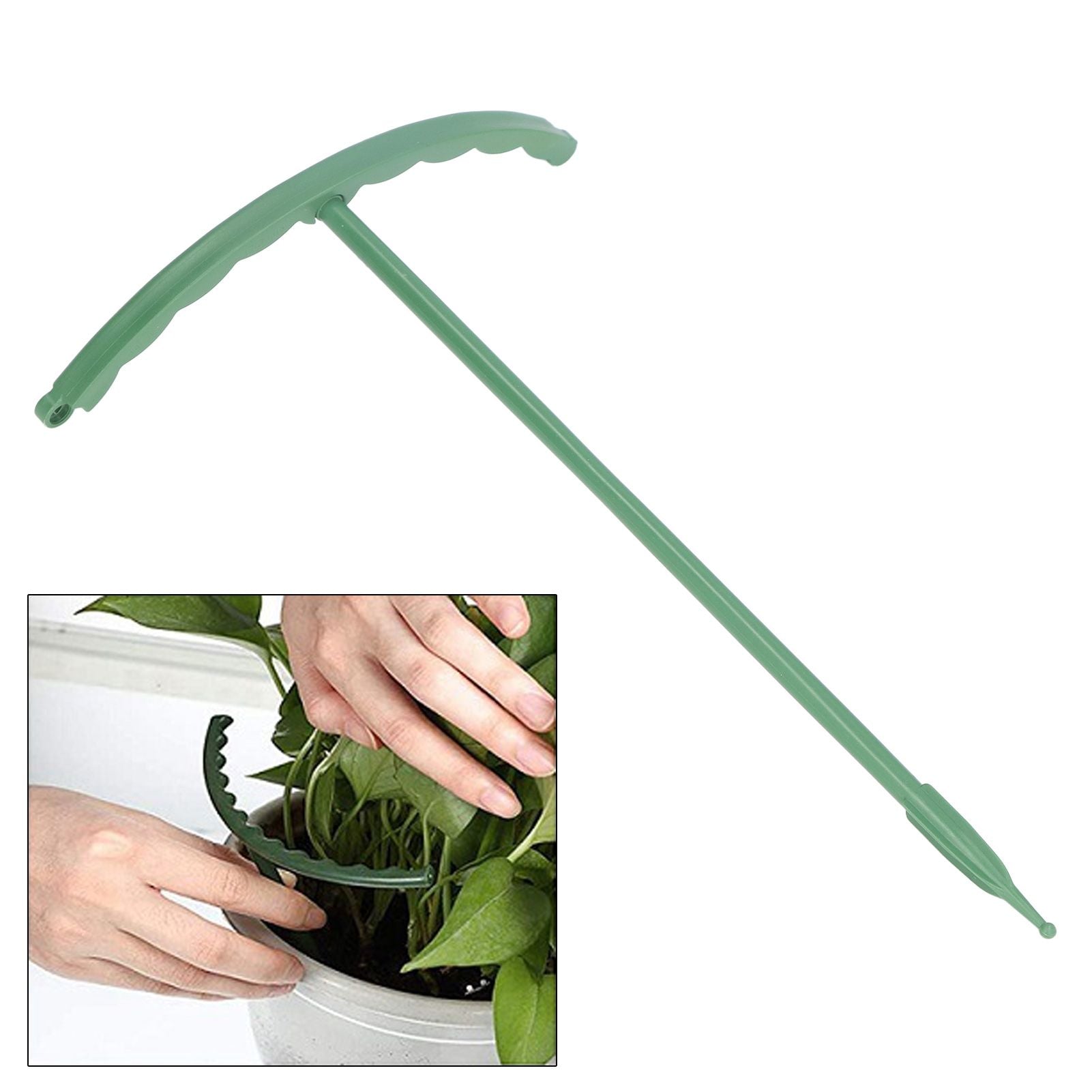 12 Sets Plant Support Stakes with Half Round Support Ring Plastic Garden Tool for Flower Pot Vegetable V1294-YM0523-3111220057311